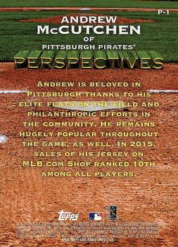 2016 Topps - Perspectives #P-1 Andrew McCutchen Back