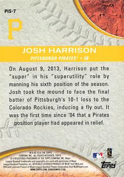 2016 Topps - Pressed Into Service #PIS-7 Josh Harrison Back