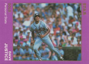 1990 Star Gold #126 Dave Justice Front