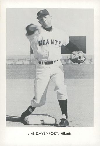 1966 Sports Service San Francisco Giants Set B #NNO Jim Davenport Front
