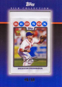 2008 Topps Updates & Highlights - Silk Collection #SC107 Dustin Pedroia Front