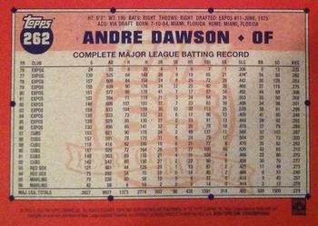 2016 Topps Archives #262 Andre Dawson Back