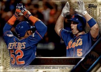 2016 Topps - Gold #643 Yoenis Cespedes / David Wright Front