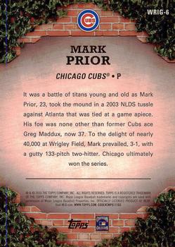 2016 Topps - 100 Years at Wrigley Field #WRIG-6 Mark Prior Back
