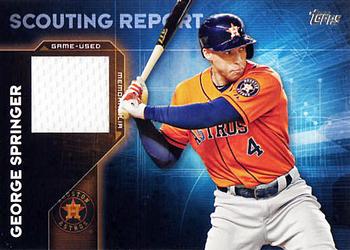 2016 Topps - Scouting Report Relics #SRR-GSP George Springer Front