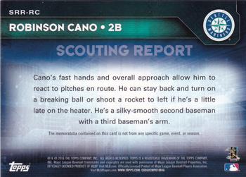 2016 Topps - Scouting Report Relics #SRR-RC Robinson Cano Back
