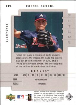 2000 SP Authentic - Limited #134 Rafael Furcal Back