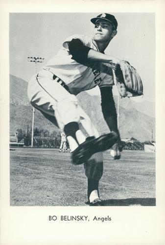 1963 Sports Service Los Angeles Angels Set A #NNO Bo Belinsky Front