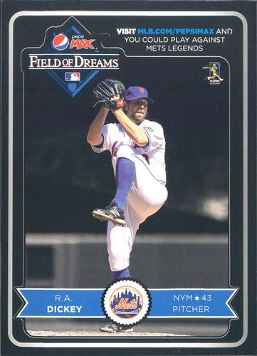 2012 Pepsi Max Field of Dreams New York Mets #NNO R.A. Dickey Front