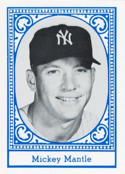 1980 TCMA All Time New York Yankees - Blue Border #NNO Mickey Mantle Front