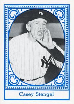 1980 TCMA All Time New York Yankees - Blue Border #NNO Casey Stengel Front