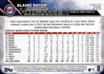 2016 Topps - Black & White Negatives #235 Blaine Boyer Back