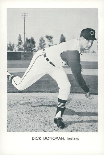 1963 Sports Service Cleveland Indians Set B #NNO Dick Donovan Front