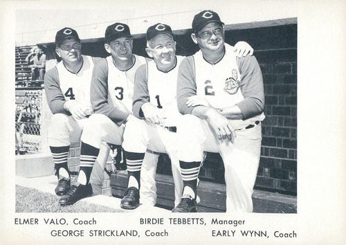 1964 Sports Service Cleveland Indians Set A #NNO Coaching Staff Front
