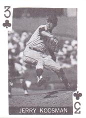 1969 Globe Imports Playing Cards Gas Station Issue #3♣a Jerry Koosman Front