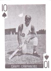 1969 Globe Imports Playing Cards Gas Station Issue #10♠ Campy Campaneris Front