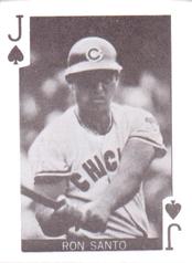 1969 Globe Imports Playing Cards Gas Station Issue #J♠ Ron Santo Front