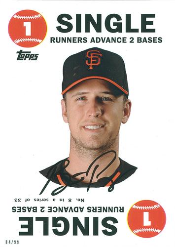 2015 Topps Archives 1968 Topps Baseball Game 5x7 #8 Buster Posey Front