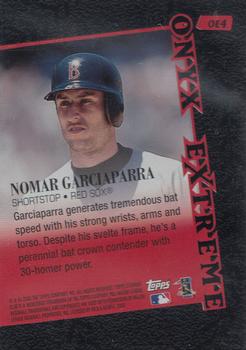 2000 Stadium Club - Onyx Extreme #OE4 Nomar Garciaparra Back