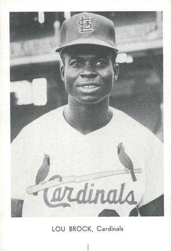 1968 Sports Service St. Louis Cardinals #NNO Lou Brock Front