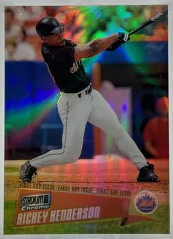 2000 Stadium Club Chrome - First Day Issue Refractors #71 Rickey Henderson  Front