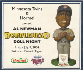 2000-09 Minnesota Twins Bobblehead Cards #NNO Al Newman Front