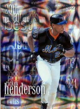 2000 Topps - 20th Century Best Sequential #CB6 Rickey Henderson Front