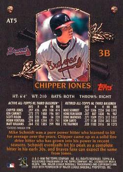 2000 Topps - All-Topps #AT5 Chipper Jones Back