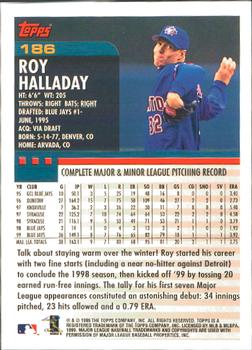 2000 Topps - Home Team Advantage #186 Roy Halladay Back