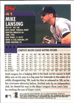 2000 Topps - Limited Edition #41 Mike Lansing Back