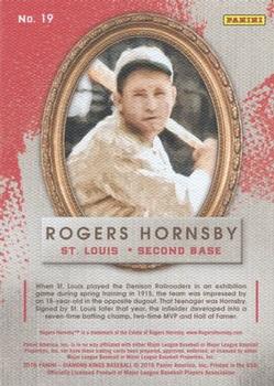 2016 Panini Diamond Kings #19 Rogers Hornsby Back