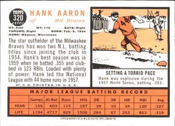 2000 Topps - Limited Aaron #9 Hank Aaron Back