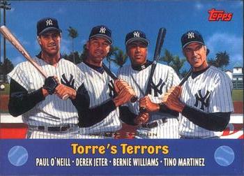 2000 Topps - Limited Combos #TC3 Torre's Terrors (Paul O'Neill / Derek Jeter / Bernie Williams / Tino Martinez)  Front