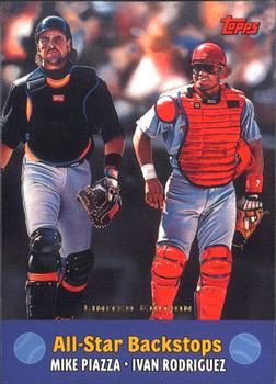 2000 Topps - Limited Combos #TC4 All-Star Backstops (Mike Piazza / Ivan Rodriguez)  Front