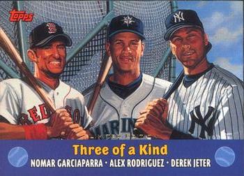 2000 Topps - Limited Combos #TC5 Three of a Kind (Nomar Garciaparra / Alex Rodriguez / Derek Jeter)  Front