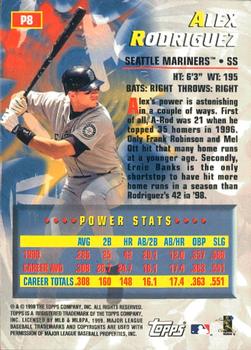 2000 Topps - Limited Power Players #P8 Alex Rodriguez  Back