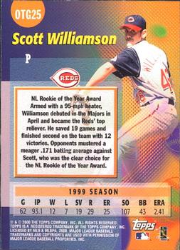 2000 Topps - Own the Game #OTG25 Scott Williamson Back