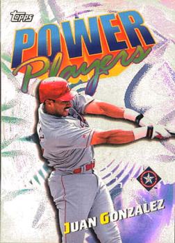 2000 Topps - Power Players #P1 Juan Gonzalez Front