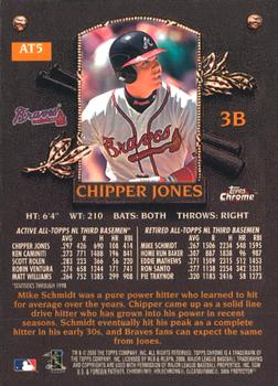 2000 Topps Chrome - All-Topps #AT5 Chipper Jones  Back