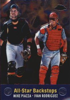 2000 Topps Chrome - Combos #TC4 All-Star Backstops (Mike Piazza / Ivan Rodriguez)  Front