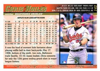 1998 Topps #142 Chris Hoiles Back