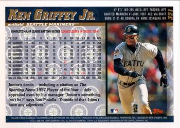 1998 Topps #321 Ken Griffey Jr. Back