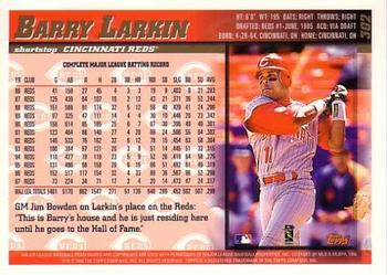 1998 Topps #302 Barry Larkin Back