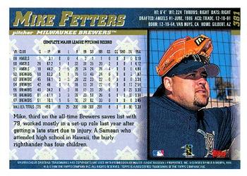 1998 Topps #381 Mike Fetters Back