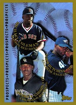 1998 Topps #484 Derrick Gibson / Michael Coleman / Norm Hutchins Front