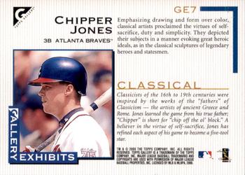 2000 Topps Gallery - Gallery Exhibits #GE7 Chipper Jones  Back