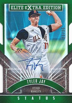 2015 Panini Elite Extra Edition - Emerald Status Die Cut Autographed Prospects #7 Tyler Jay Front
