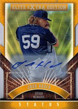 2015 Panini Elite Extra Edition - Gold Status Die Cut Autographed Prospects #100 Josh Hader Front