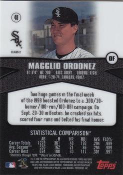 2000 Topps Gold Label - Class 2 #48 Magglio Ordonez Back