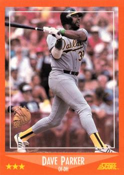 1988 Score Rookie & Traded #50T Dave Parker Front